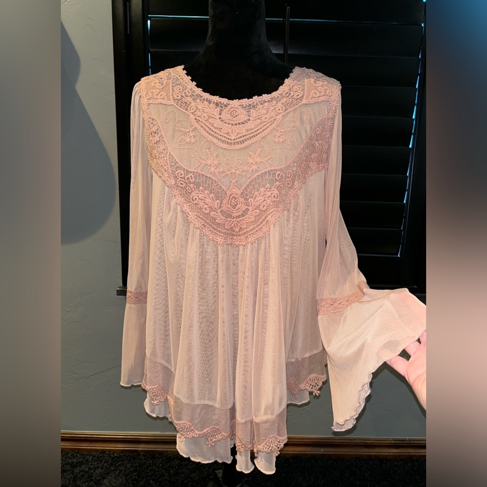 Ultra Pink Babydoll Blouse